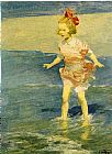 Edward Henry Potthast In the Surf painting